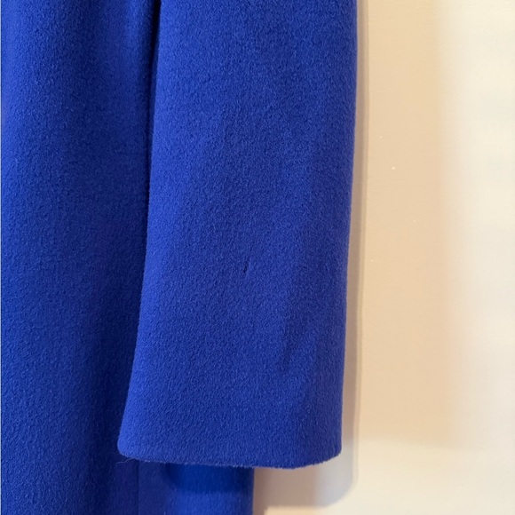 John Weitz Vintage Vibes 60s Inspired Sapphire Blue Wool Women's Pea Coat - Picture 7 of 16